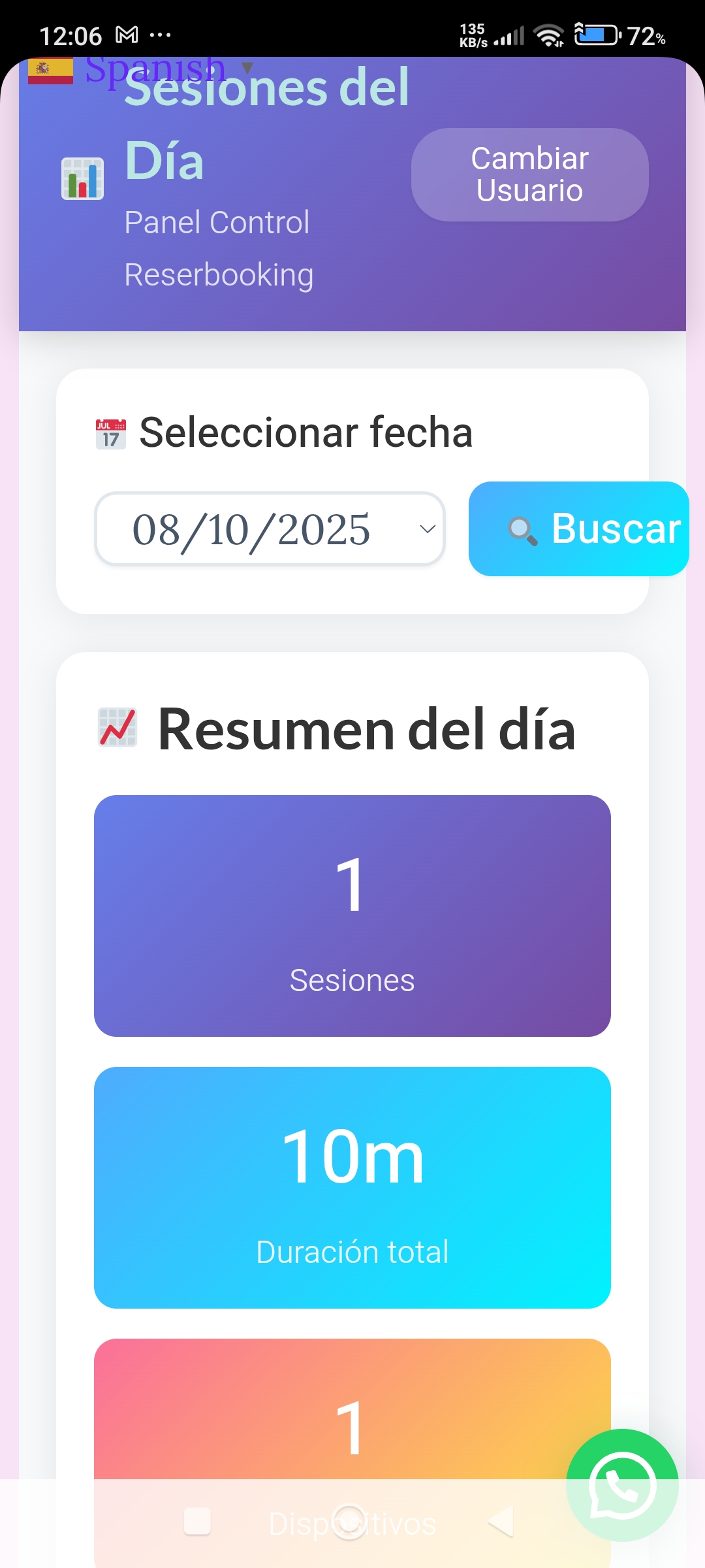 App móvil reserbooking 5