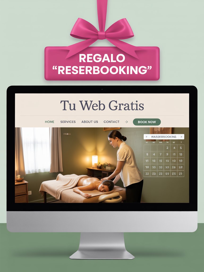 Web gratis profesional para masajes y centros de estética